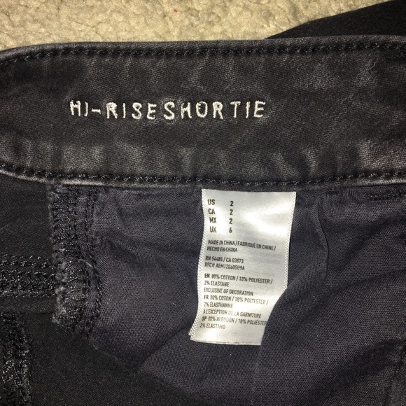 [American Eagle] Black Jean Shorts - Picture 5 of 8